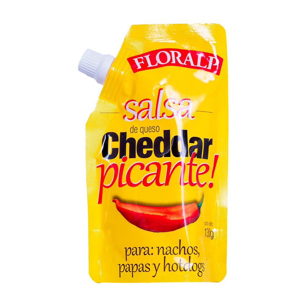 Salsa de queso cheddar picante