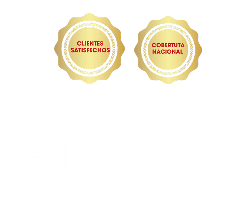 Proveemos nuestros productos a estas y muchas otras industrias que confían en nuestra calidad.