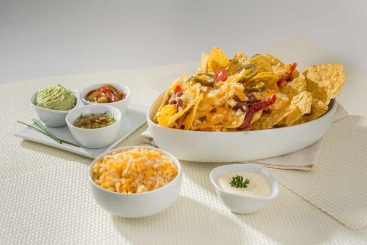 Nachos con queso