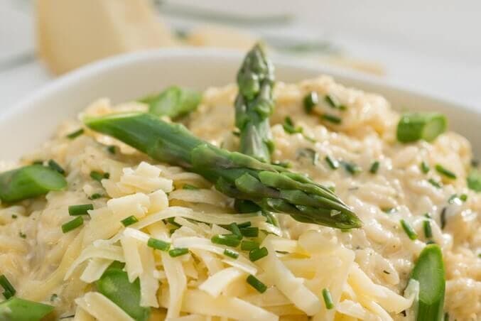 Risotto con espárragos