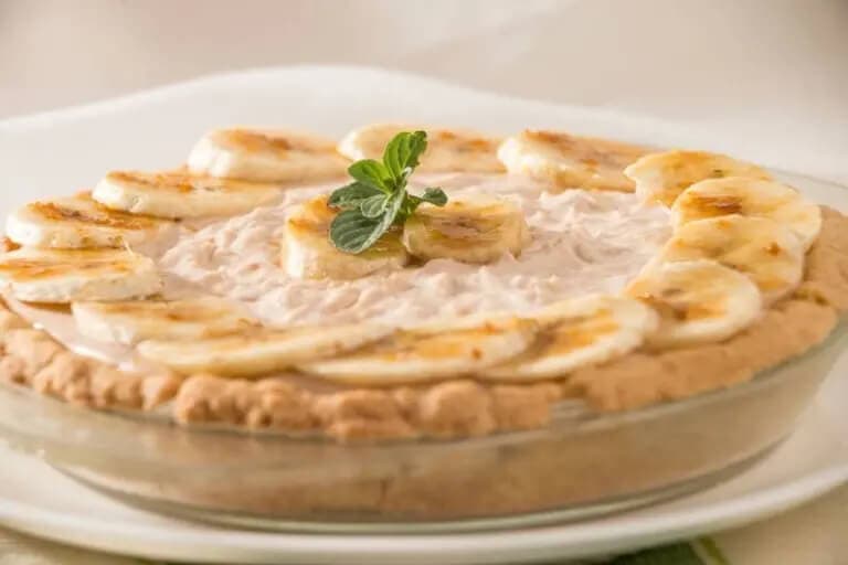 Tarta de banana y ron