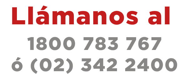 Llámanos al 1800 783 767